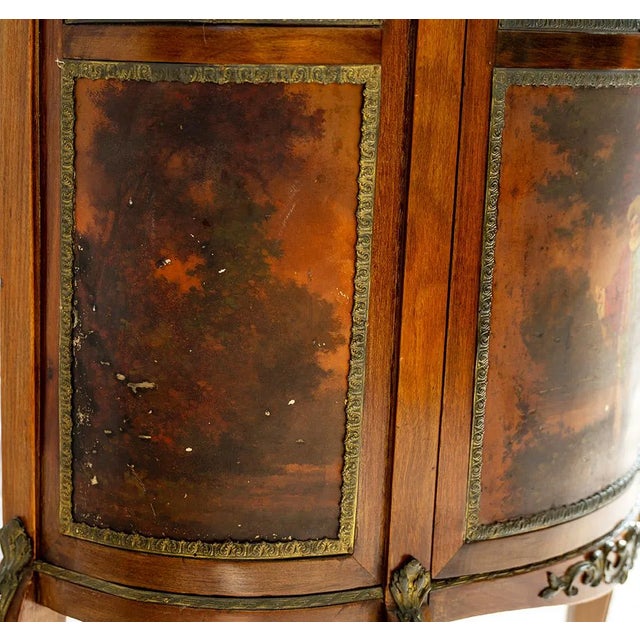 Napoleon III Display Cabinet in the style of Vernis Martin, France, 19th Century For Sale - Image 6 of 8