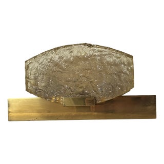 Vintage Brass and Resin Wall Light attributed to Serge Mouille for Dallux, France, 1960 For Sale