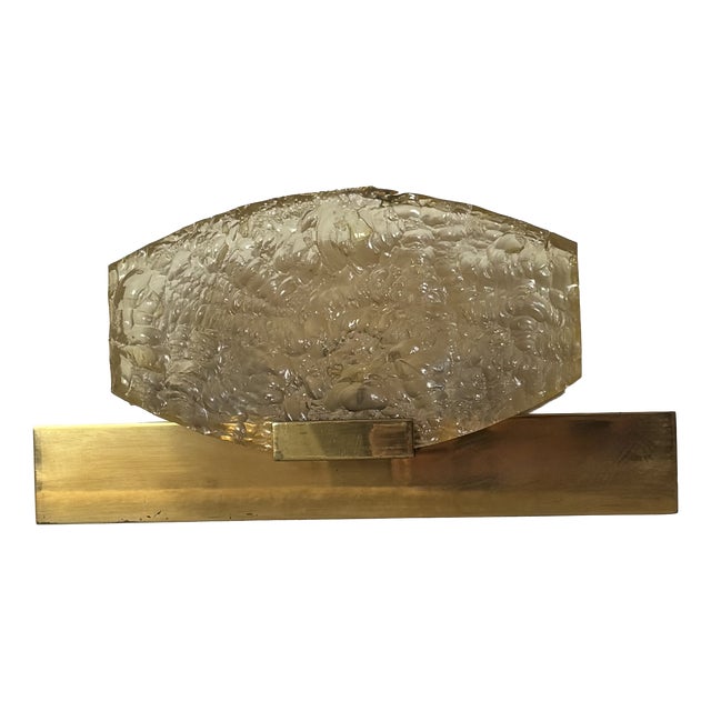 Vintage Brass and Resin Wall Light attributed to Serge Mouille for Dallux, France, 1960 For Sale