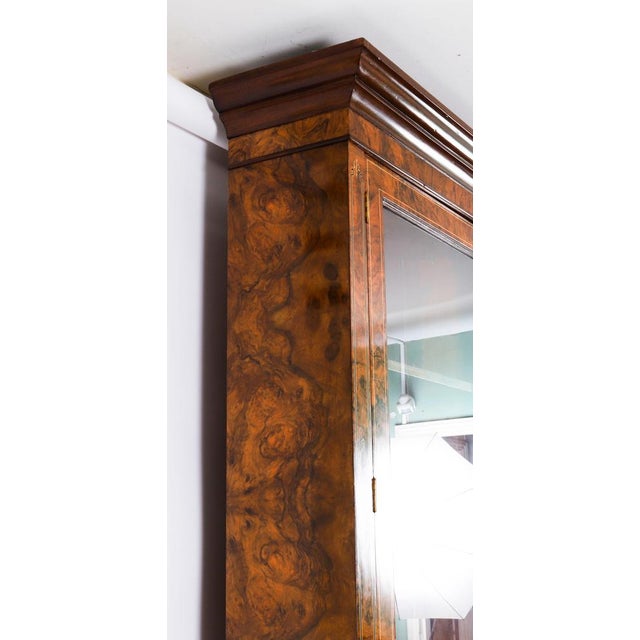 Antique Victorian Burr Walnut and Inlaid Bookcase, 1800s For Sale - Image 17 of 18