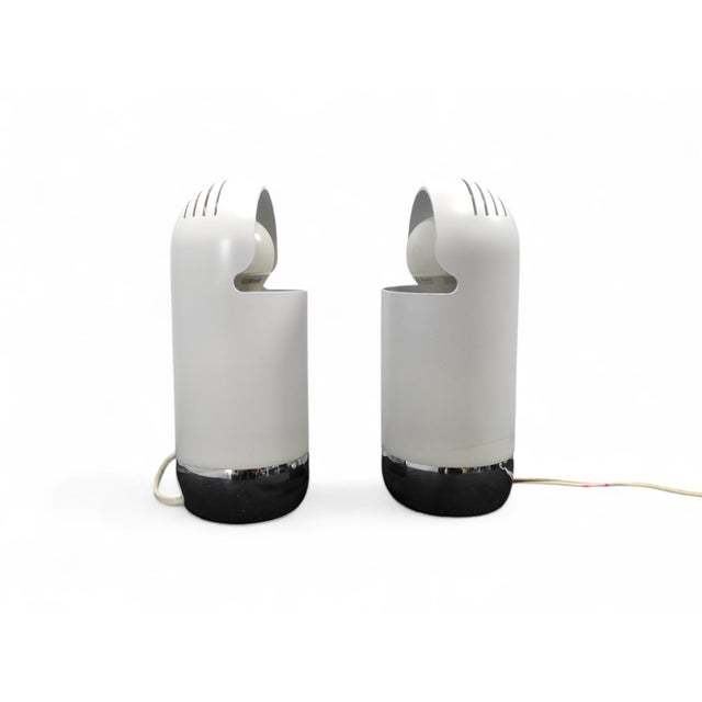 Table Lamps attributed to Martini Falconi Fois Architects for Reggiani Spa Lighting, 1970s, Set of 2 For Sale - Image 3 of 9