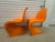 Pumpkin Vintage Post Modern 1990s Pantonstolen (Vernor Panton) Chair Pair (2) For Sale - Image 8 of 12