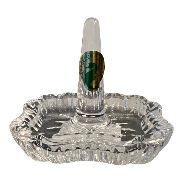 Traditional Square Waterford Crystal Ring Holder For Sale