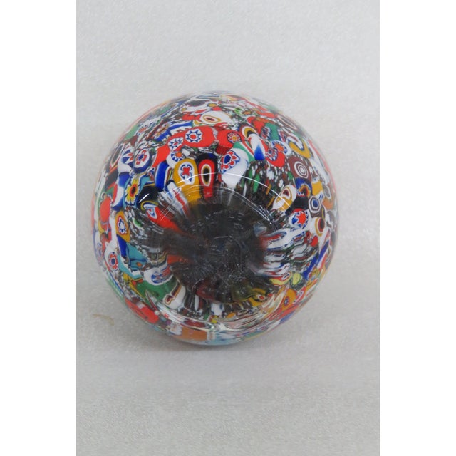 Gentile Millefiori Starr City W Va Stamped Art Glass Paper Weight 4431b For Sale In Miami - Image 6 of 9