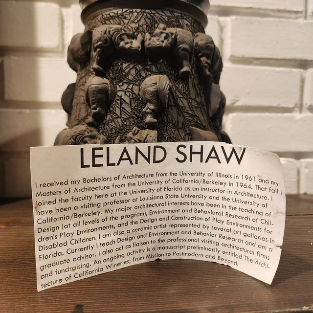 Modern Late 20th Century Rhino Parts Leland Shaw Vase For Sale - Image 3 of 9