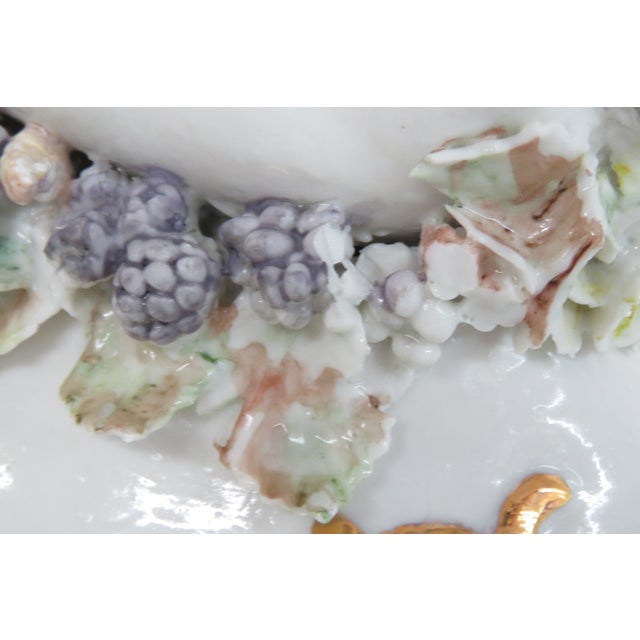 Porcelain English Derby Style Cherub With Grapes Figurine 9777 Signed Rp 4963b For Sale - Image 16 of 18