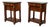 Early 19th Century French Empire Early 19th Century Walnut Console Tables with Grey Marble Tops For Sale