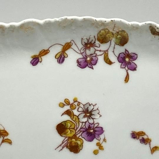 Limoges, France Limoges Ak CD Antique Hand Painted Porcelain Tray / Platter 13.5-inch (Klingenberg/Dwenger) France 1900's For Sale - Image 4 of 18