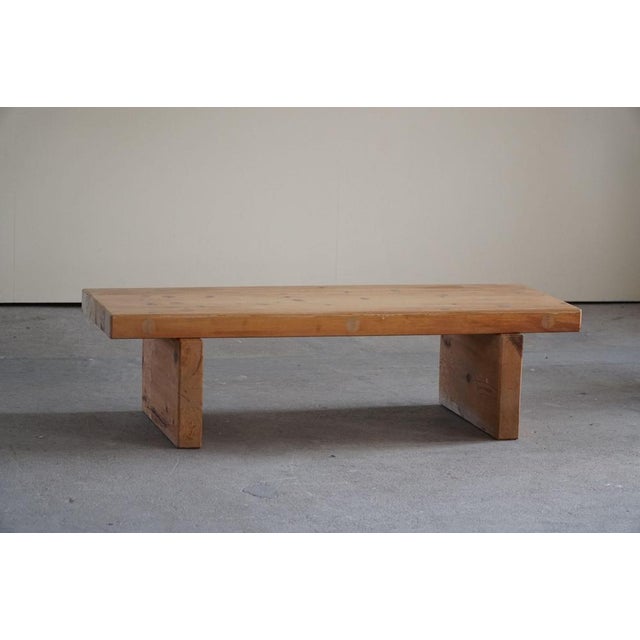 Swedish Modern Model Bambse Pine Bench attributed to Roland Wilhelmsson, 1973 For Sale - Image 3 of 14