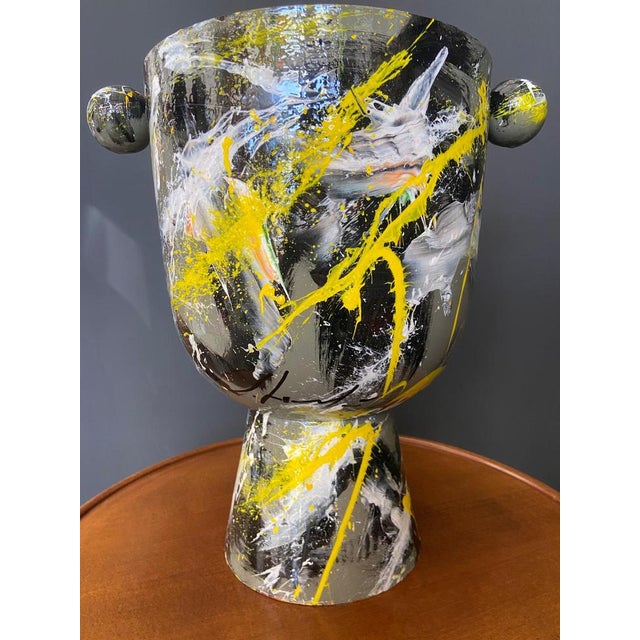 Black Decorative Metal Cup by Silvio Formichetti, 2000s For Sale - Image 8 of 10