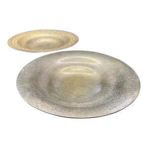 Set of Two Antique Bronze Tiffany Studios New York Dore Bowls 1708 & 1708