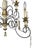 French Country 9-Light Wrought Iron Chandelier With Carved Wood Accents For Sale In West Palm - Image 6 of 13