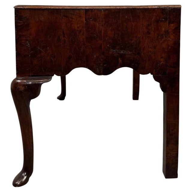 Antique English Queen Anne Style Walnut Side Table, 1700s For Sale - Image 11 of 12
