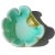 Murano Vintage Murano Seguso Gold Flecks Aqua Green Celadon Italian Art Glass Scalloped Flower Bowl Dish For Sale - Image 4 of 7