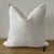 Mid-Century Modern French Chenille Pillow With Down Feather Insert For Sale - Image 3 of 5