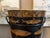 Vintage English Planter Jardiniere Urn Fish Decoupage Black Tole Lodge Décor For Sale In Dallas - Image 6 of 18