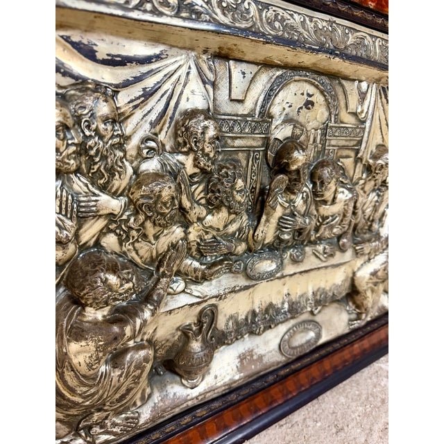 Relief of the Last Supper, Mid-20th Century, Framed For Sale - Image 9 of 10