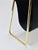 Black Mid-Century Magazine Rack in Brass and Black Leather attributed to Carl Auböck, Austria, 1950s For Sale - Image 8 of 18