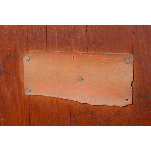 Antique Victorian Quarter-Sawn Tiger Oak Buffet Sideboard With Beveled Mirror and Lion Paw Feet on Casters For Sale - Image 14 of 18