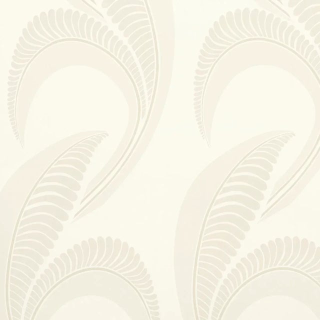Not Yet Made - Made To Order Sample - Schumacher x Neisha Crosland Banana Leaf Wallpaper in Ivory For Sale - Image 5 of 5