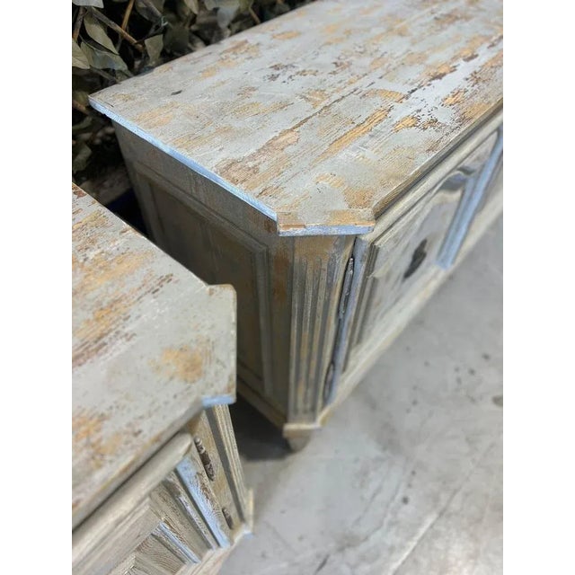 Italian Chests of Drawers in Pinewood, Early 20th Century, Set of 2 For Sale - Image 4 of 11