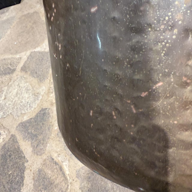 Antique Castilian Imports Brass Copper Bucket Jardiniere For Sale In San Diego - Image 6 of 12