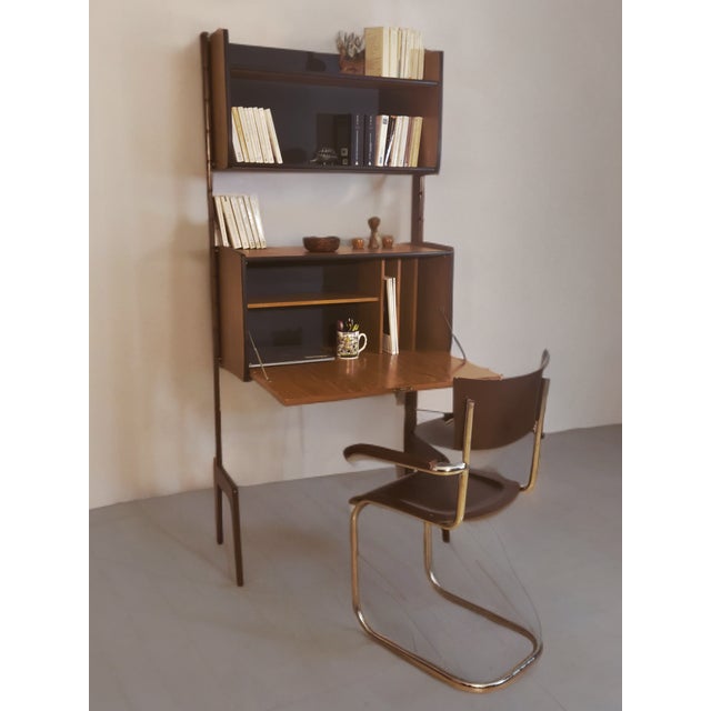 Vintage Scandinavian Secretaire in Teak by Blindheim, 1960s For Sale - Image 4 of 10