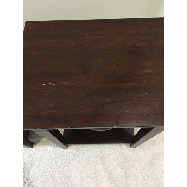 Restoration Hardware Wooden Side Tables a Pair Chairish