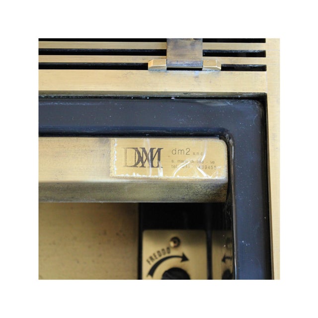 Black Vintage Mini Bar Cabinet For Sale - Image 8 of 17