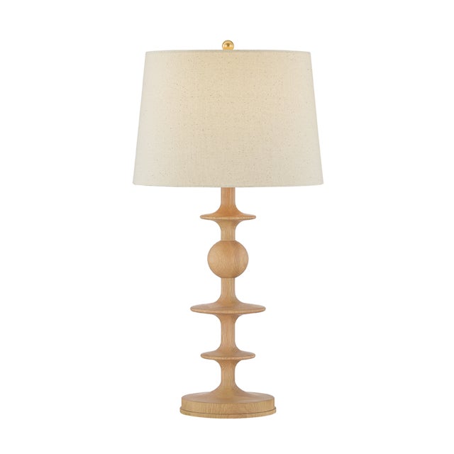 Contemporary Hudson Valley Lighting Jefferson Heights 15 in. 1 Light Table Lamp in Aged Brass Finish For Sale - Image 3 of 11