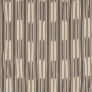 Schumacher Cusco Ikat Fabric in Charcoal