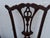 Chippendale Carved Ball and Claw Feet Dining Chairs Set of Two 6632 For Sale - Image 4 of 13