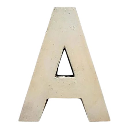 Vintage Wood Sign Letter A For Sale