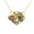 This dazzling pendant by goldsmith Luna Felix features a plethora of fine natural colored gemstones and diamonds. A...