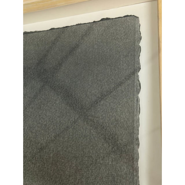 Monumental Robert Flynn Graphite + Charcoal Drawing Signed Framed Minimalism For Sale - Image 12 of 18