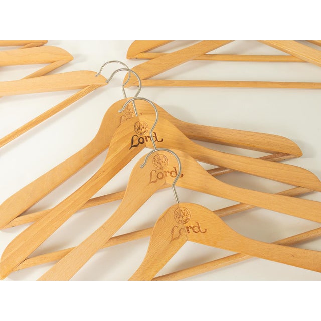 Wooden Clothes Hangers from Lord, 1960s, Set of 12 For Sale - Image 4 of 6