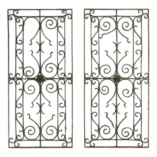 Vintage Iron Wall Decoration, 1930s For Sale