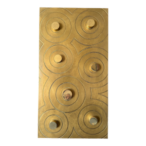 Brass Brutalist Wall Sculpture
