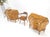 Pair of Italian Olive Burl Wood Patched Veneer Bombay Small Dresser Stands Table For Sale - Image 4 of 15