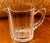 1930s Antique Crystal Glass Heavy Weight Serving Pitcher Early 20th Century Starburst Bottom Substantial Handle For Sale - Image 5 of 9