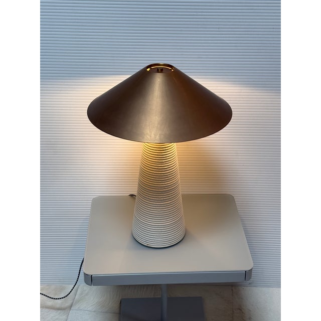 White Kelly Wearstler for Visual Comfort Signature Miramar Accent Lamp, Porous White For Sale - Image 8 of 12