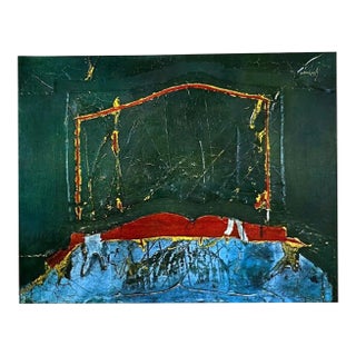 Antoni Tapies Relief Marron Gris Et Rouge XXe Siecle 1964 For Sale