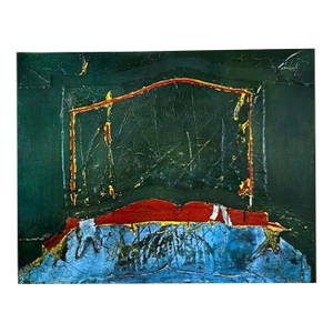 Antoni Tapies Relief Marron Gris Et Rouge XXe Siecle 1964