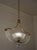 Vintage Italian Art Deco Brass Chandelier with Glass Leaves attributed to Ercole Barovier for Barovier&Toso, 1940s For Sale - Image 14 of 14