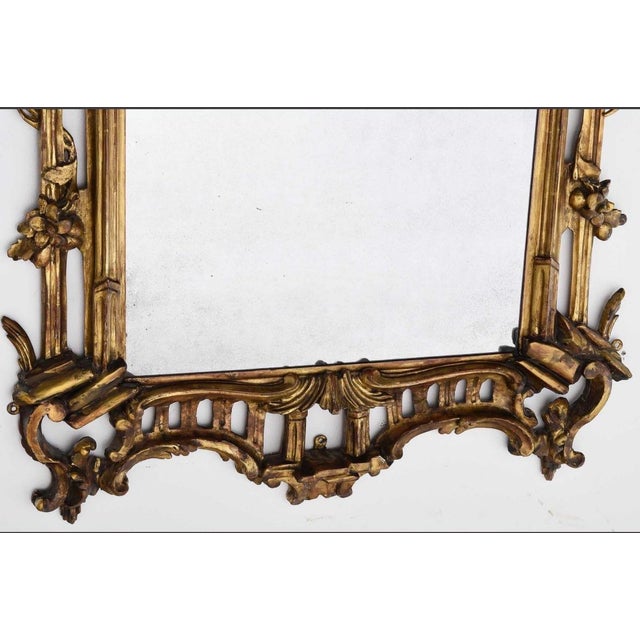 Traditional George III Period Giltwood Mirror, England, 18th Century For Sale - Image 3 of 7
