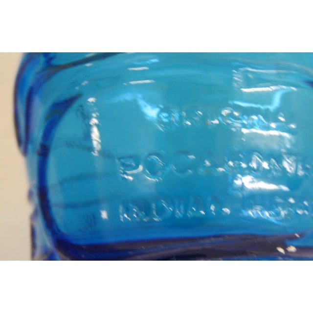 Wheaton Nj Pocahontas Indian Herbs 2pc Pair Blue Glass Salt Pepper Shakers 4926b For Sale - Image 12 of 16