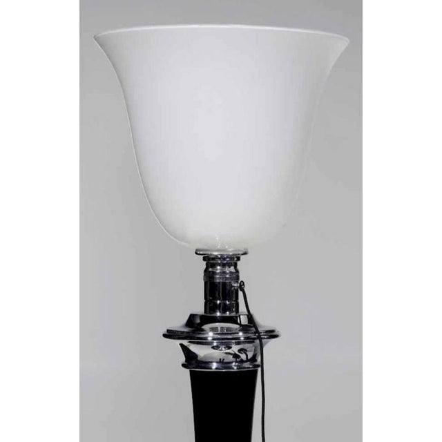 Art Deco Mid 20th Century Mazda Art Deco Torchère Lamps - a Pair For Sale - Image 3 of 3