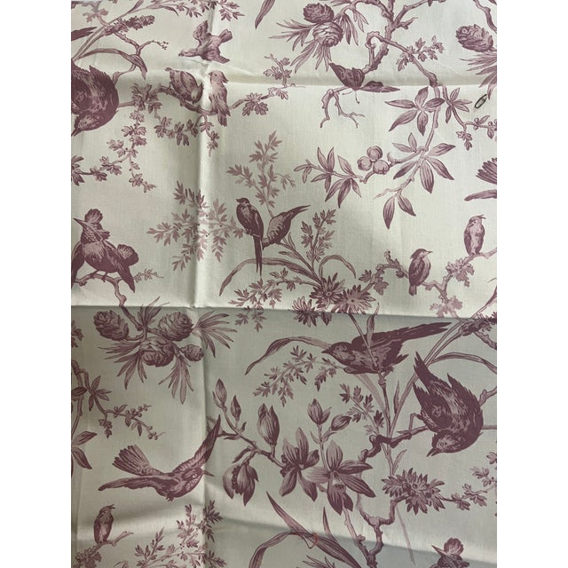 English Brunschwig & Fils Lavender Toile Print Fabric For Sale - Image 3 of 3