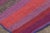 1960s Vintage Frazada Square Kilim in Vibrant Polychrome Striped Pattern - Rug & Kilim For Sale - Image 5 of 7