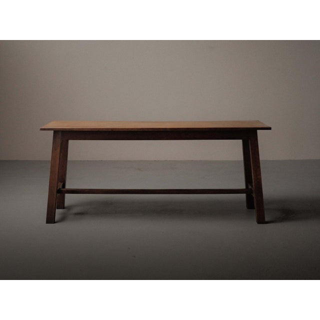 Handcrafted Oak Table, France, 1960 For Sale - Image 6 of 12